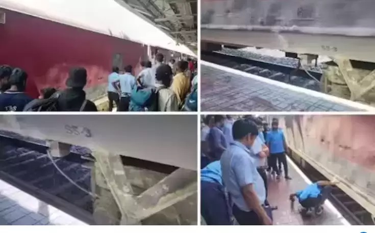 Pantry car of Netravati Express caught fire